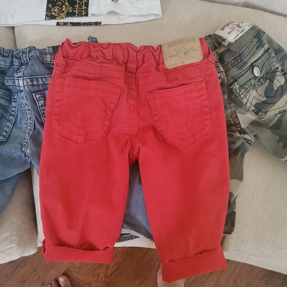 3 true religion boy shorts